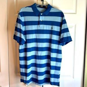 Blue Striped, Large Ralph Lauren Polo
